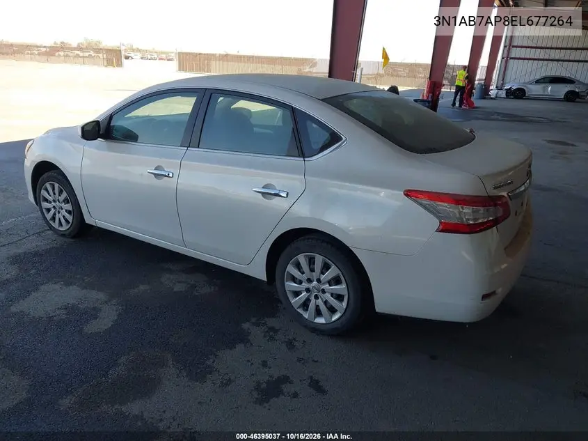 2014 NISSAN SENTRA VIN 3N1AB7AP8EL677264 — фото 3