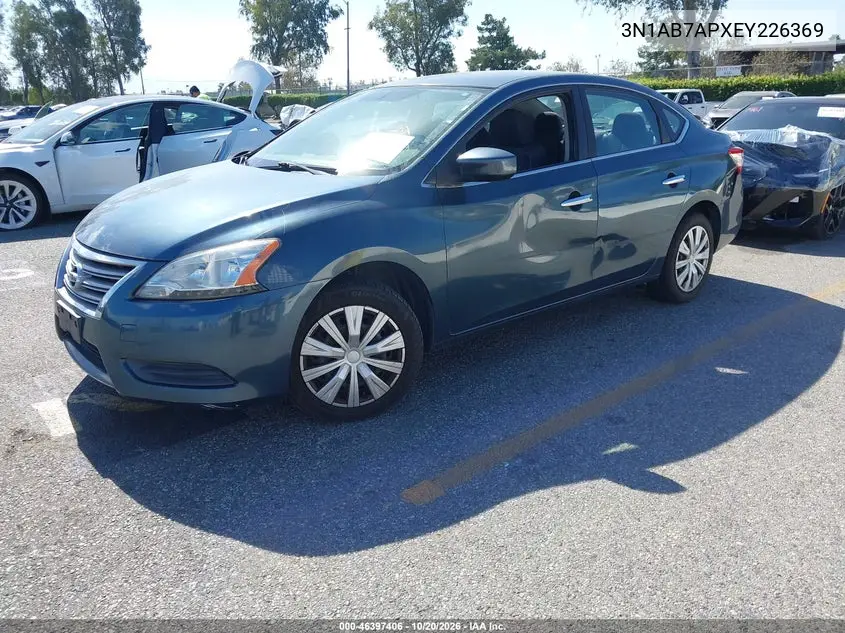 2014 NISSAN SENTRA VIN 3N1AB7APXEY226369 — фото 2