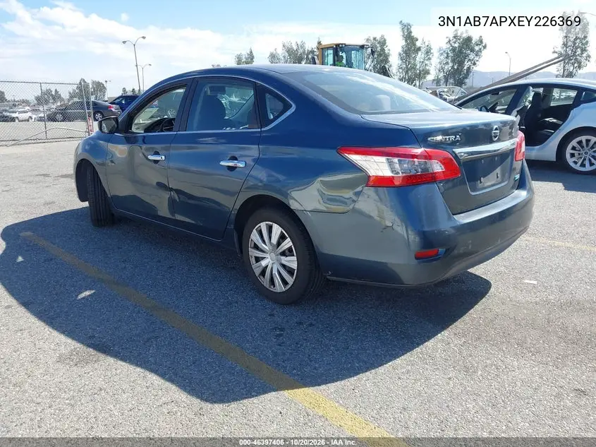 2014 NISSAN SENTRA VIN 3N1AB7APXEY226369 — фото 3