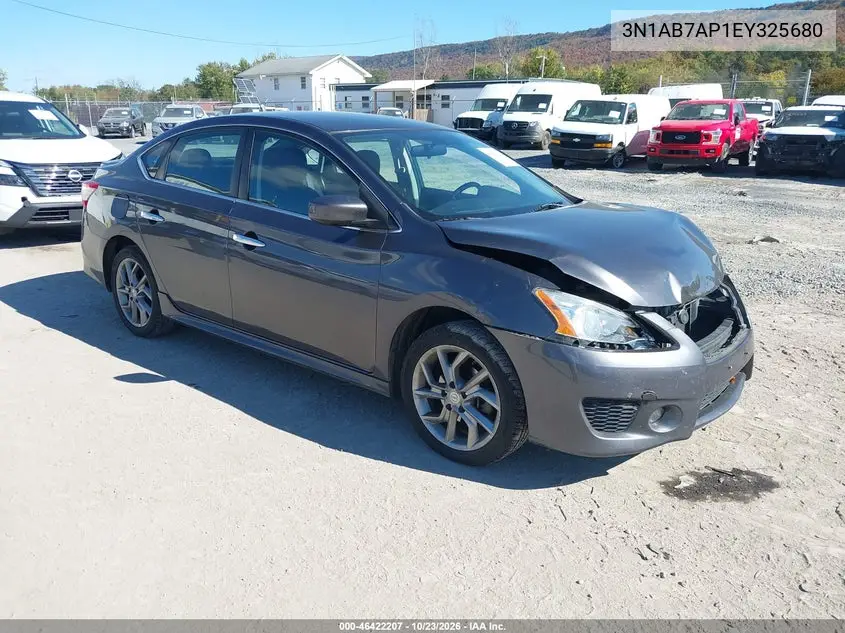 NISSAN SENTRA 2014, VIN 3N1AB7AP1EY325680