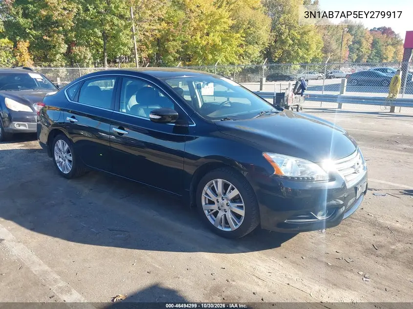 NISSAN SENTRA 2014, VIN 3N1AB7AP5EY279917