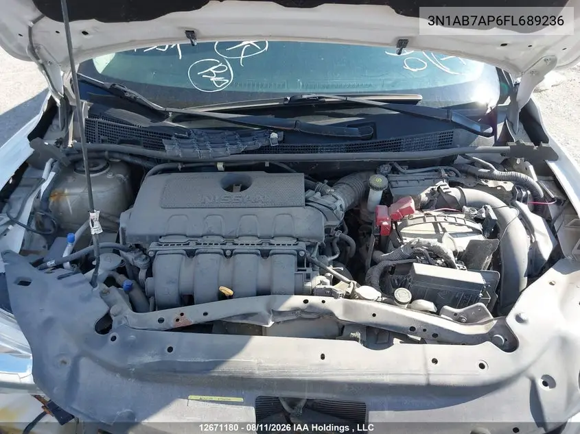 2015 NISSAN SENTRA VIN 3N1AB7AP6FL689236 — фото 10