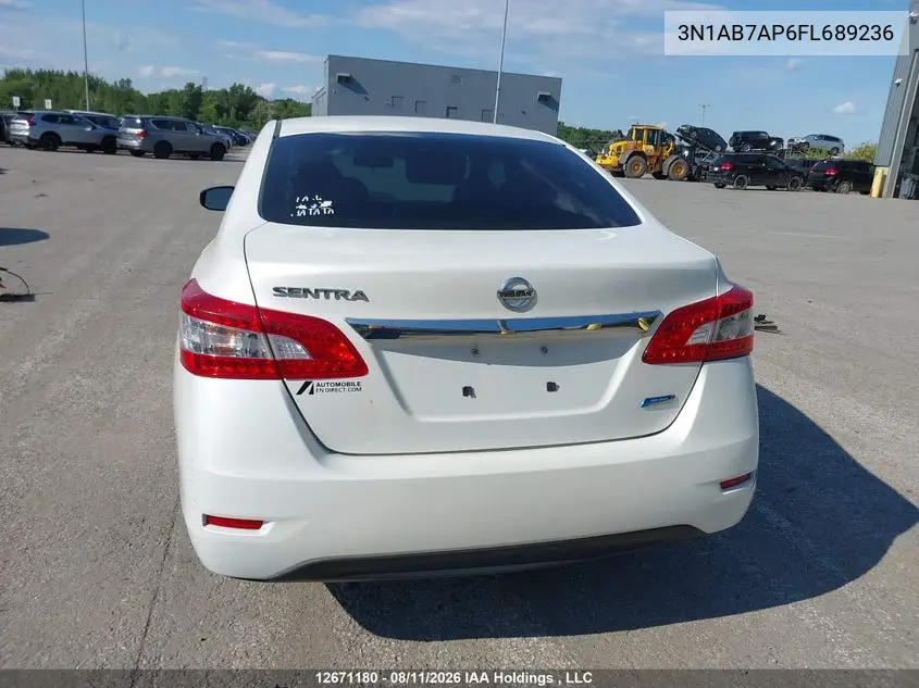 2015 NISSAN SENTRA VIN 3N1AB7AP6FL689236 — фото 17