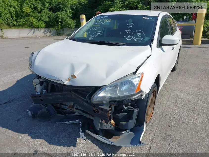 2015 NISSAN SENTRA VIN 3N1AB7AP6FL689236 — фото 6