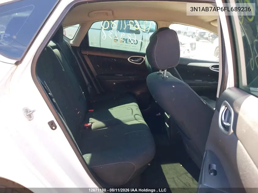2015 NISSAN SENTRA VIN 3N1AB7AP6FL689236 — фото 8