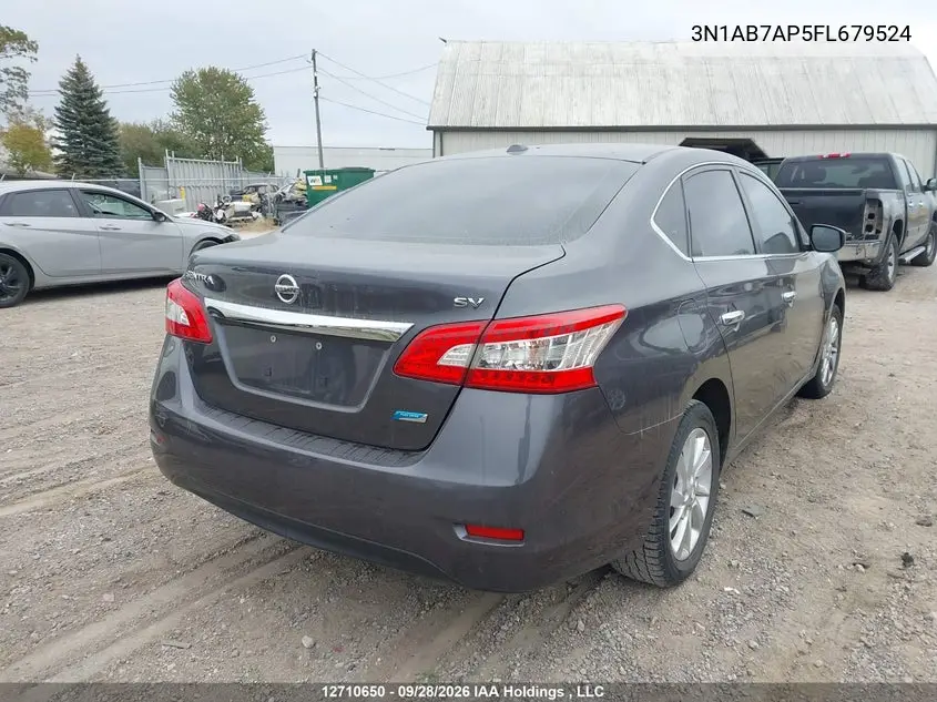 2015 NISSAN SENTRA VIN 3N1AB7AP5FL679524 — фото 4