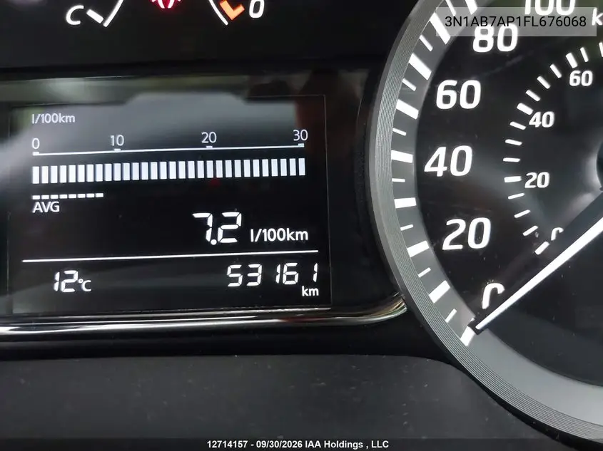 2015 NISSAN SENTRA VIN 3N1AB7AP1FL676068 — фото 15