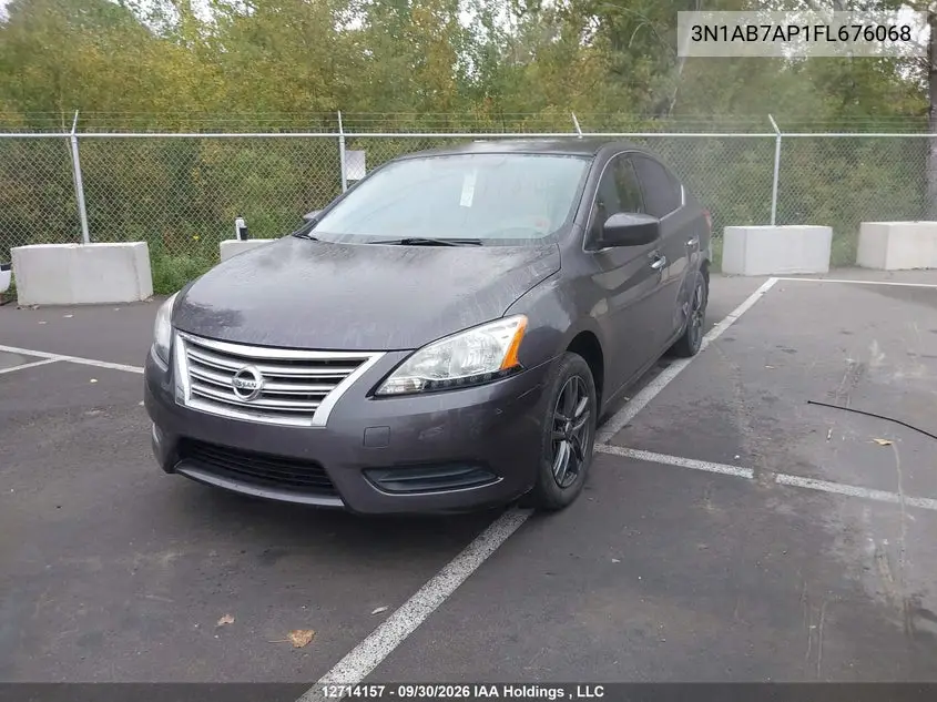 2015 NISSAN SENTRA VIN 3N1AB7AP1FL676068 — фото 2