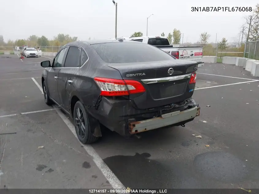 2015 NISSAN SENTRA VIN 3N1AB7AP1FL676068 — фото 3