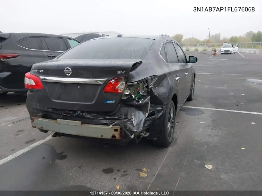 2015 NISSAN SENTRA VIN 3N1AB7AP1FL676068 — фото 4