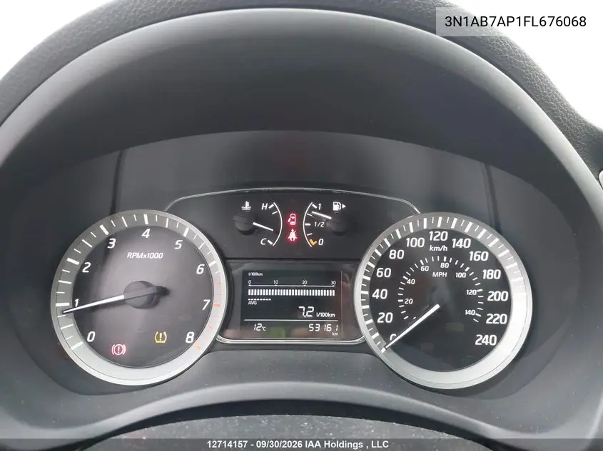 2015 NISSAN SENTRA VIN 3N1AB7AP1FL676068 — фото 7
