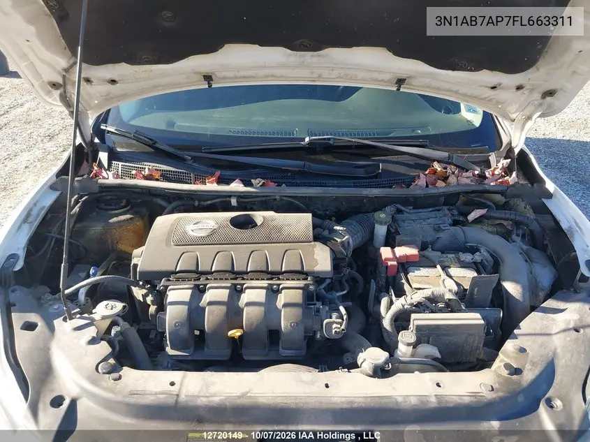 2015 NISSAN SENTRA VIN 3N1AB7AP7FL663311 — фото 10
