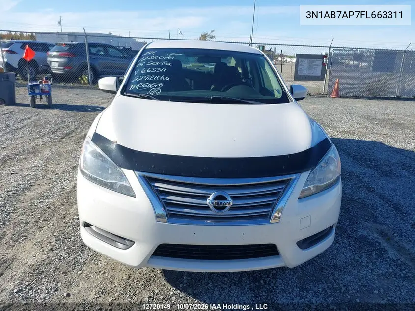 2015 NISSAN SENTRA VIN 3N1AB7AP7FL663311 — фото 13