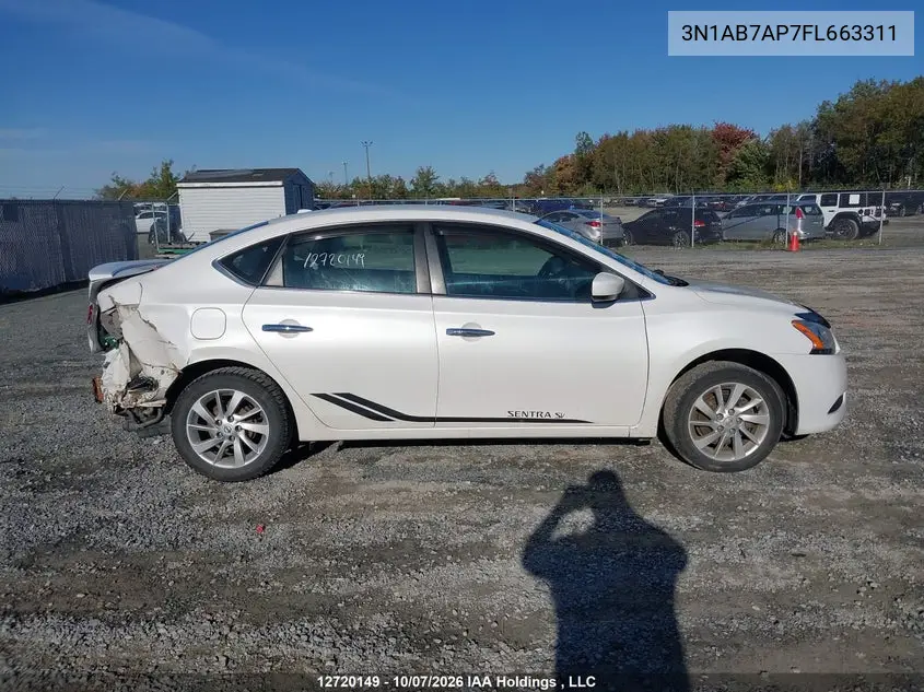 2015 NISSAN SENTRA VIN 3N1AB7AP7FL663311 — фото 14