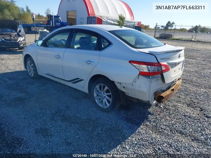 2015 NISSAN SENTRA VIN 3N1AB7AP7FL663311 — фото 3