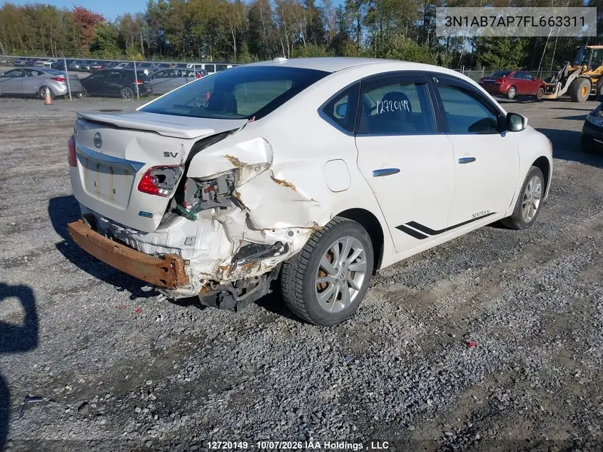 2015 NISSAN SENTRA VIN 3N1AB7AP7FL663311 — фото 4