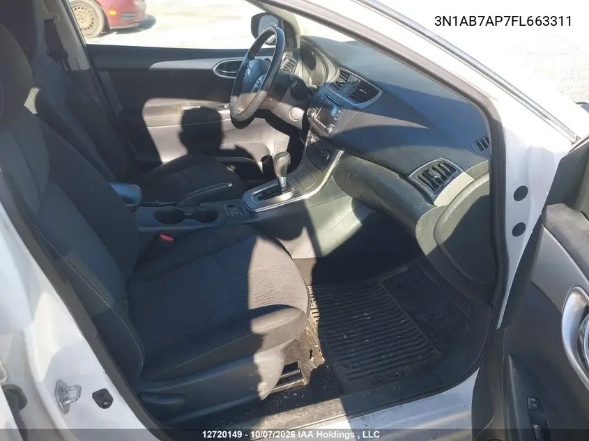 2015 NISSAN SENTRA VIN 3N1AB7AP7FL663311 — фото 5