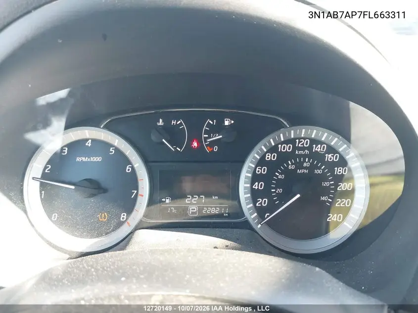 2015 NISSAN SENTRA VIN 3N1AB7AP7FL663311 — фото 7
