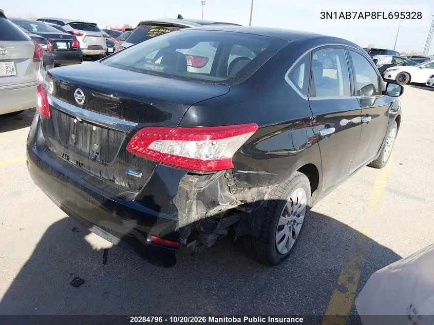 2015 NISSAN SENTRA VIN 3N1AB7AP8FL695328 — фото 4
