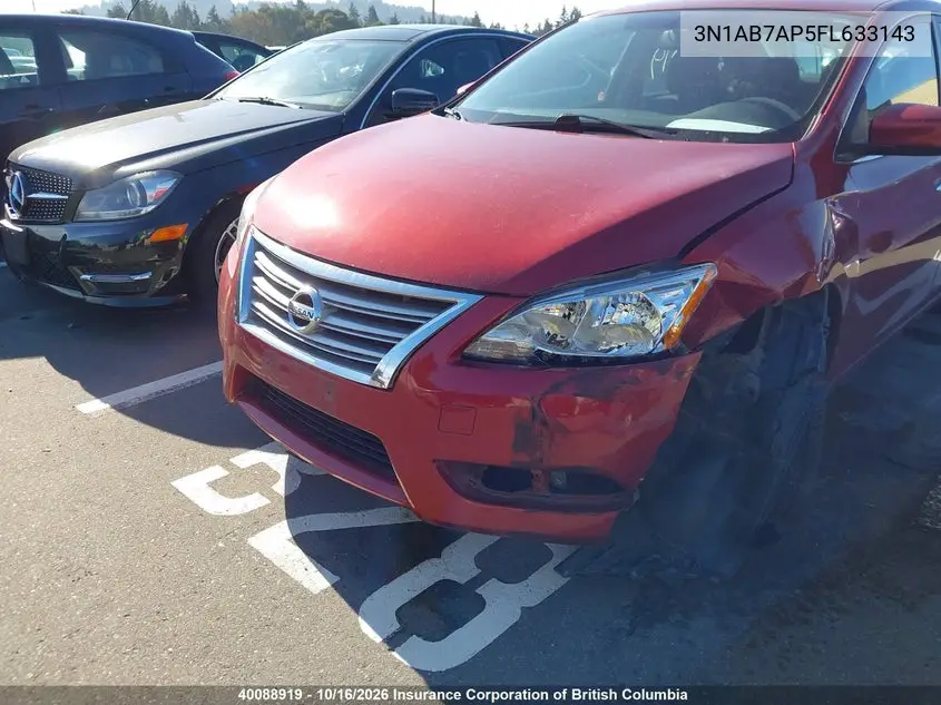 2015 NISSAN SENTRA VIN 3N1AB7AP5FL633143 — фото 2