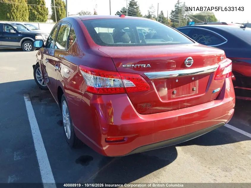 2015 NISSAN SENTRA VIN 3N1AB7AP5FL633143 — фото 3