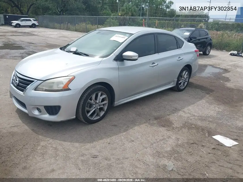2015 NISSAN SENTRA VIN 3N1AB7AP3FY302354 — фото 2