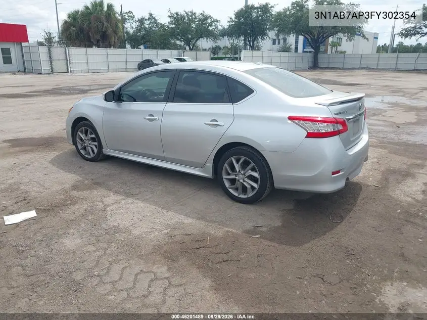 2015 NISSAN SENTRA VIN 3N1AB7AP3FY302354 — фото 3