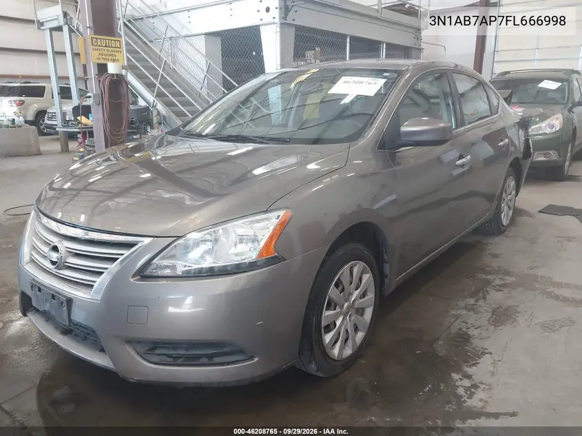 2015 NISSAN SENTRA VIN 3N1AB7AP7FL666998 — фото 2