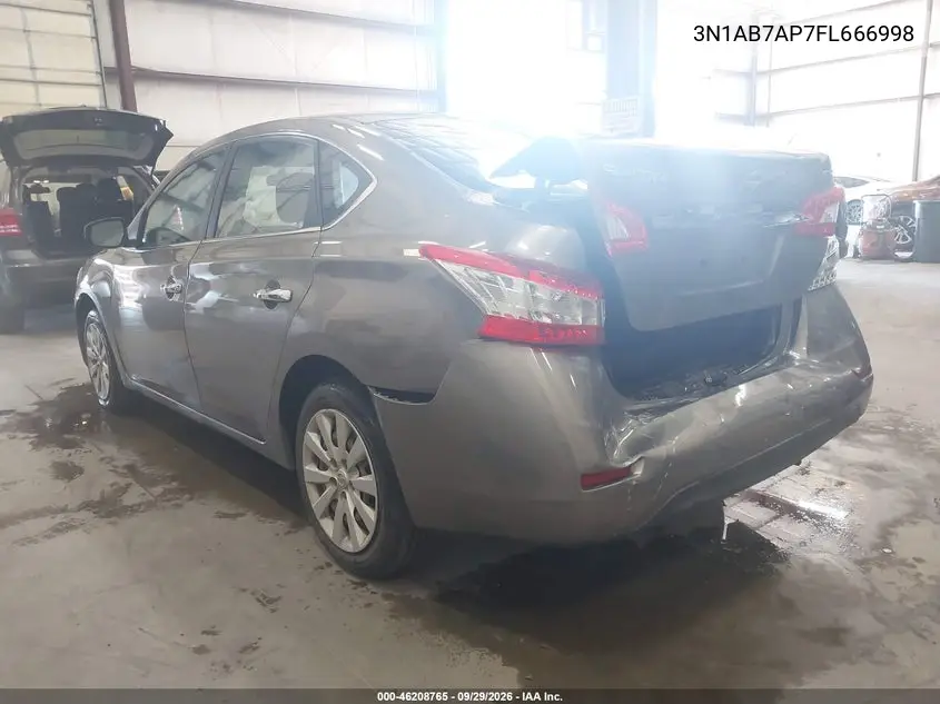 2015 NISSAN SENTRA VIN 3N1AB7AP7FL666998 — фото 3