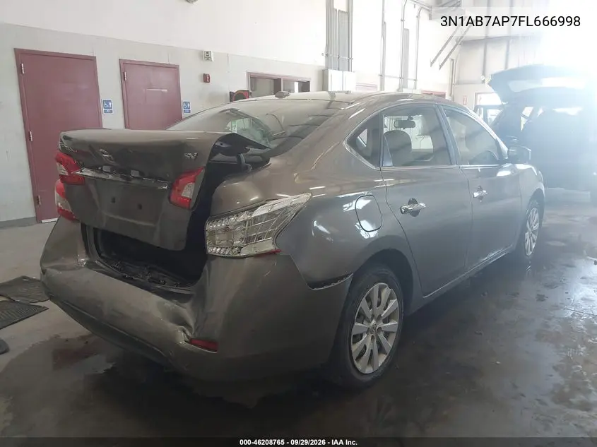 2015 NISSAN SENTRA VIN 3N1AB7AP7FL666998 — фото 4