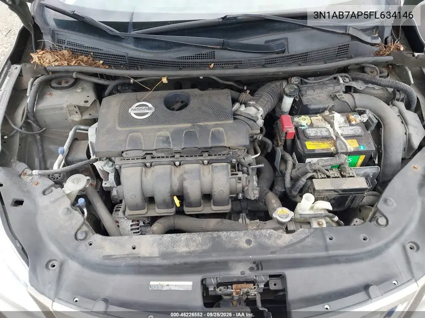2015 NISSAN SENTRA VIN 3N1AB7AP5FL634146 — фото 10