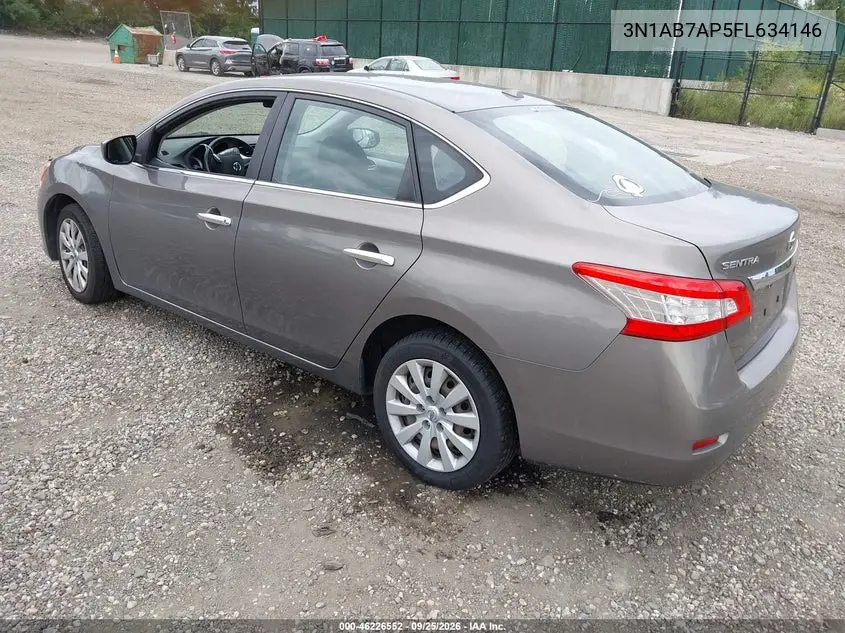 2015 NISSAN SENTRA VIN 3N1AB7AP5FL634146 — фото 3