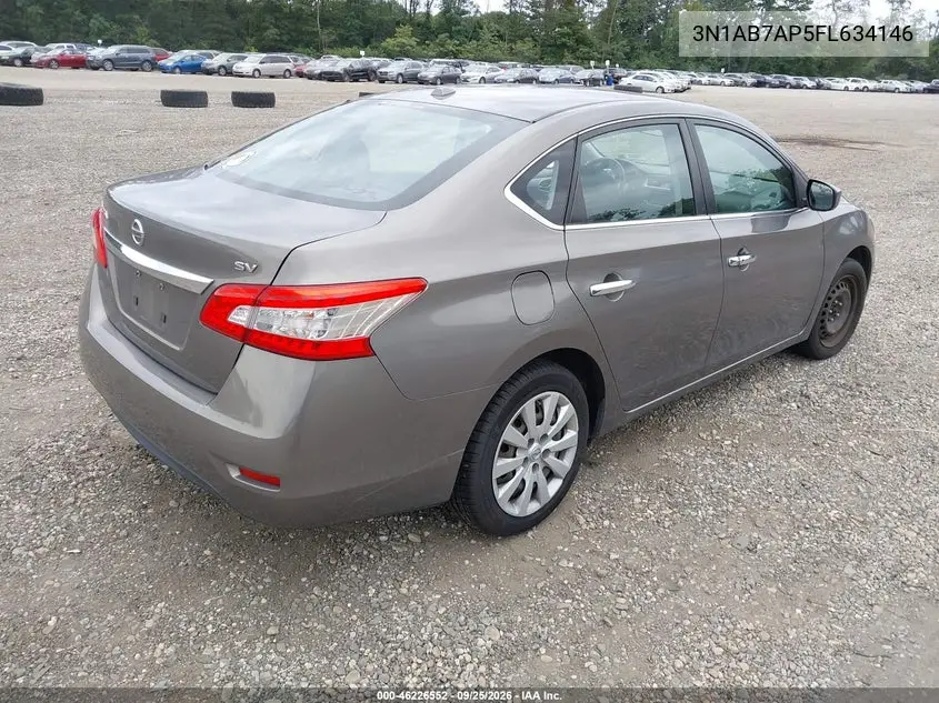 2015 NISSAN SENTRA VIN 3N1AB7AP5FL634146 — фото 4