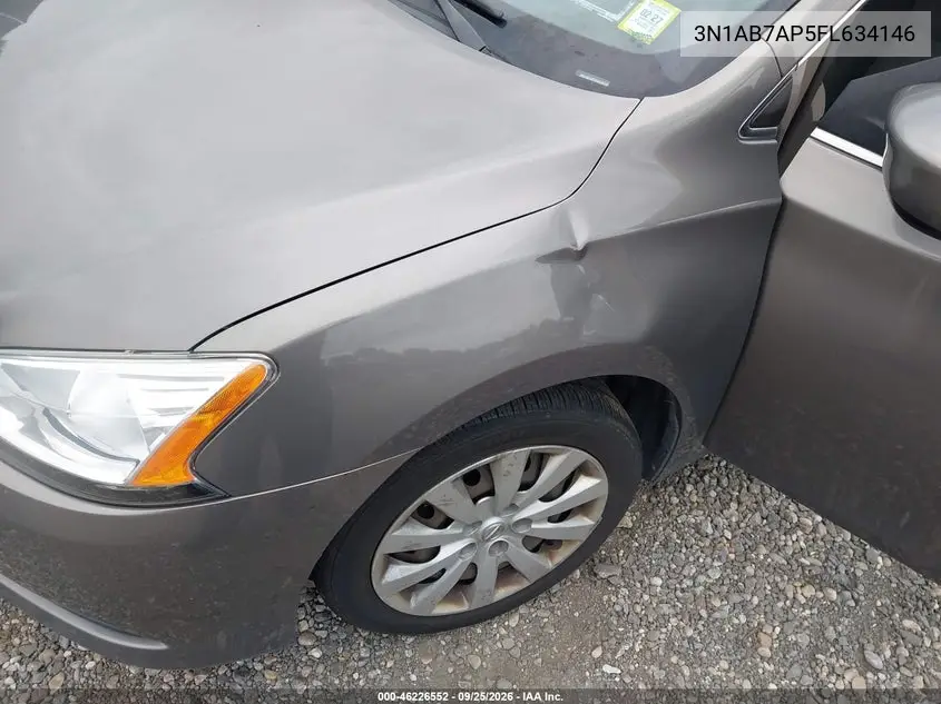 2015 NISSAN SENTRA VIN 3N1AB7AP5FL634146 — фото 6