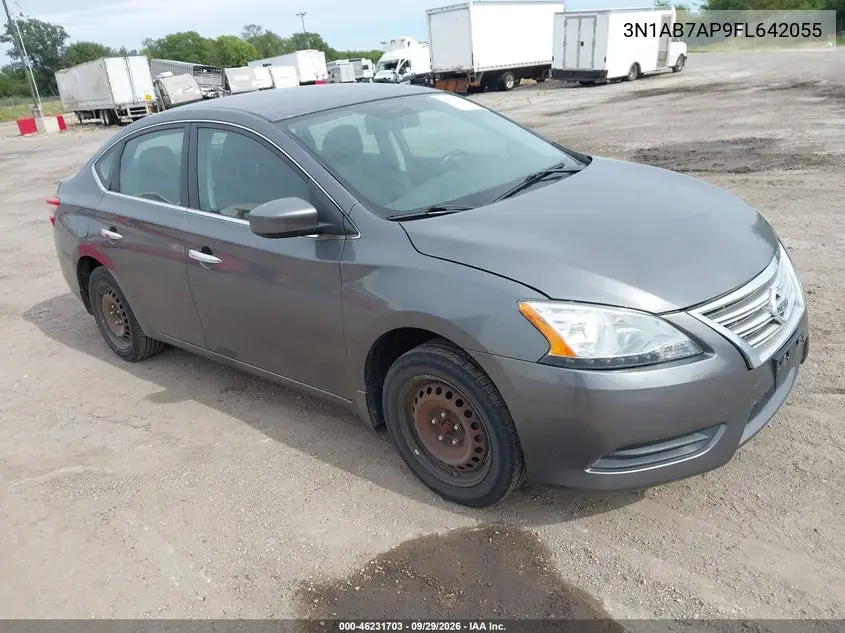 NISSAN SENTRA 2015, VIN 3N1AB7AP9FL642055