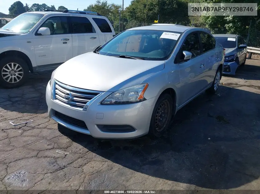 2015 NISSAN SENTRA VIN 3N1AB7AP9FY298746 — фото 2