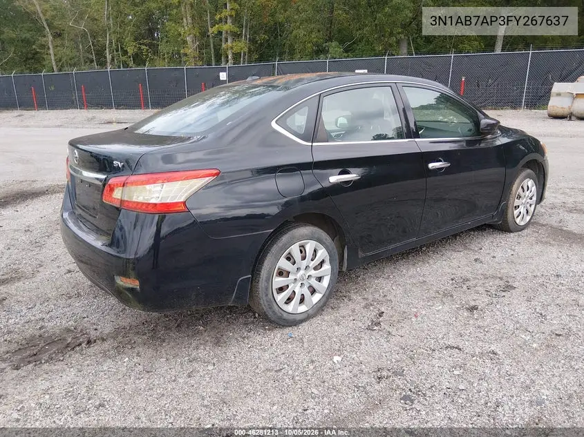 2015 NISSAN SENTRA VIN 3N1AB7AP3FY267637 — фото 4