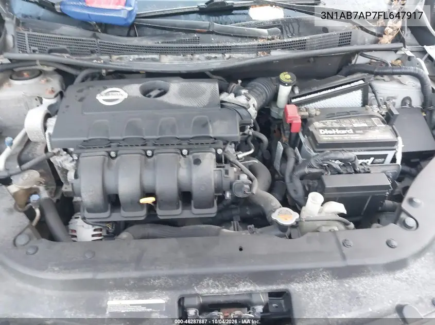 2015 NISSAN SENTRA VIN 3N1AB7AP7FL647917 — фото 10