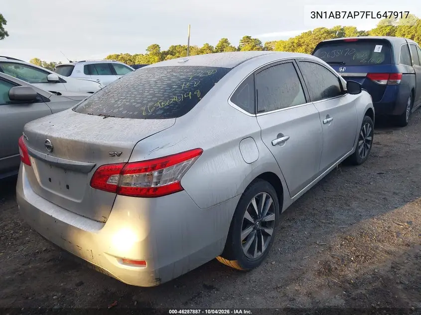 2015 NISSAN SENTRA VIN 3N1AB7AP7FL647917 — фото 4