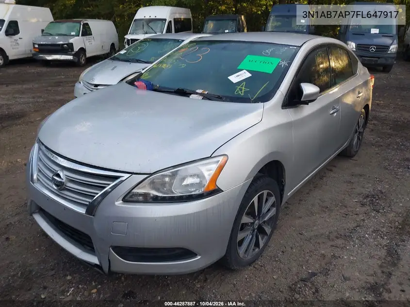2015 NISSAN SENTRA VIN 3N1AB7AP7FL647917 — фото 6