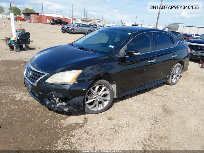 2015 NISSAN SENTRA VIN 3N1AB7AP9FY346455 — фото 2