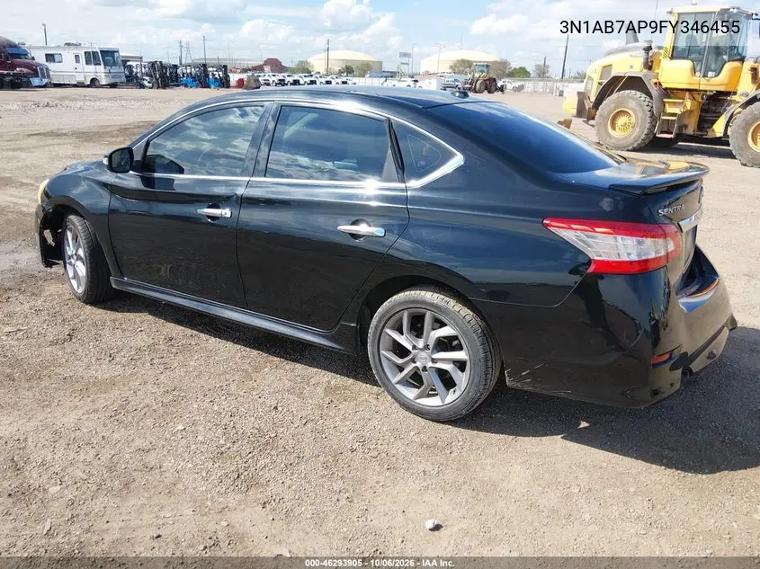2015 NISSAN SENTRA VIN 3N1AB7AP9FY346455 — фото 3