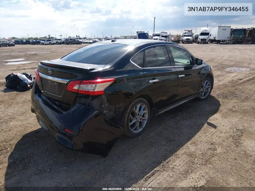 2015 NISSAN SENTRA VIN 3N1AB7AP9FY346455 — фото 4