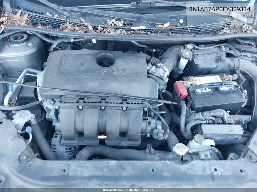 2015 NISSAN SENTRA VIN 3N1AB7AP0FY329334 — фото 10