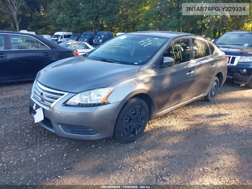 2015 NISSAN SENTRA VIN 3N1AB7AP0FY329334 — фото 2