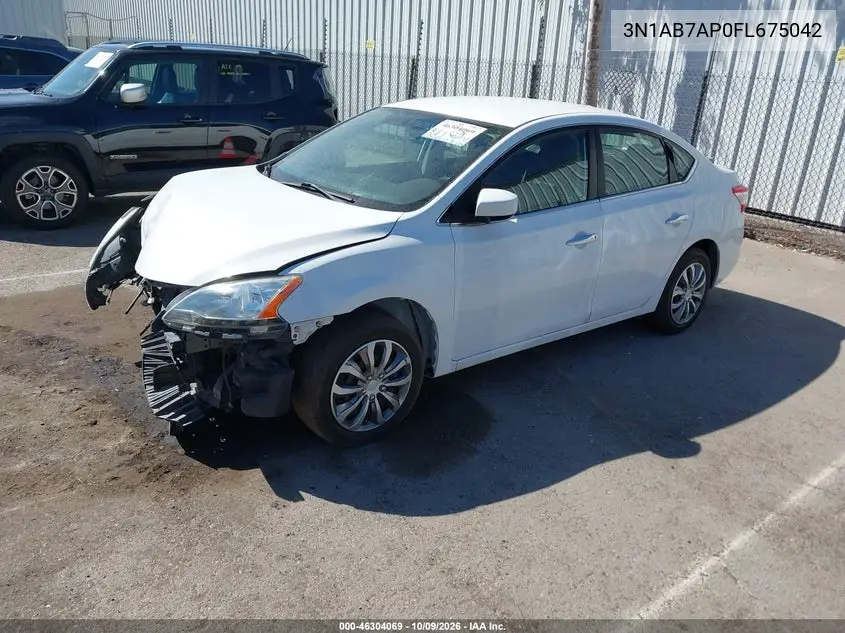 2015 NISSAN SENTRA VIN 3N1AB7AP0FL675042 — фото 2