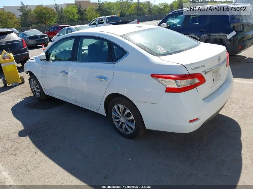 2015 NISSAN SENTRA VIN 3N1AB7AP0FL675042 — фото 3