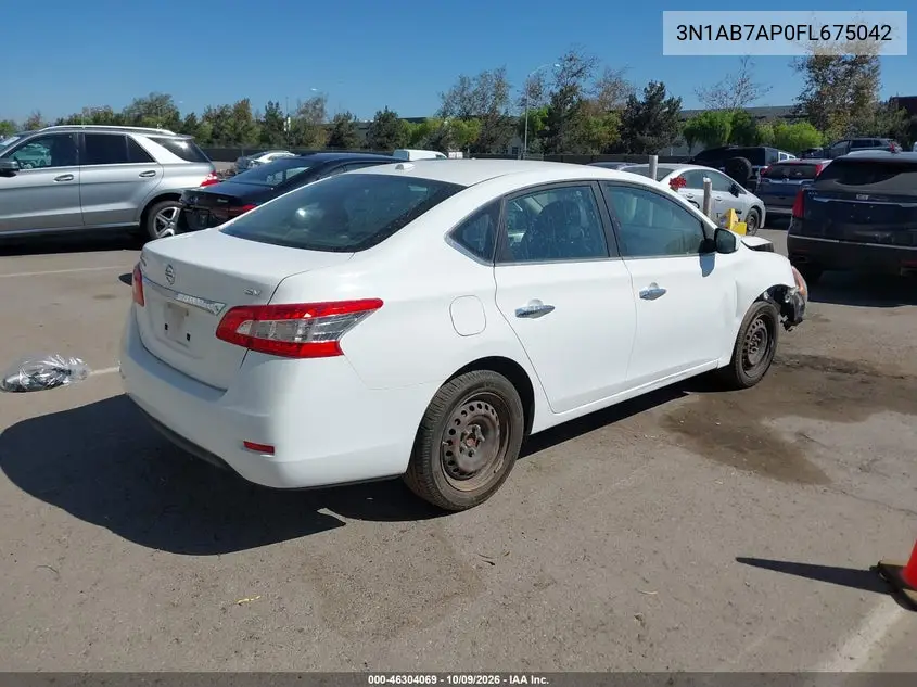 2015 NISSAN SENTRA VIN 3N1AB7AP0FL675042 — фото 4