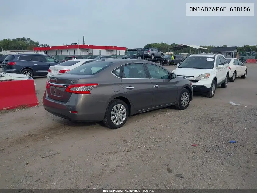 2015 NISSAN SENTRA VIN 3N1AB7AP6FL638156 — фото 4