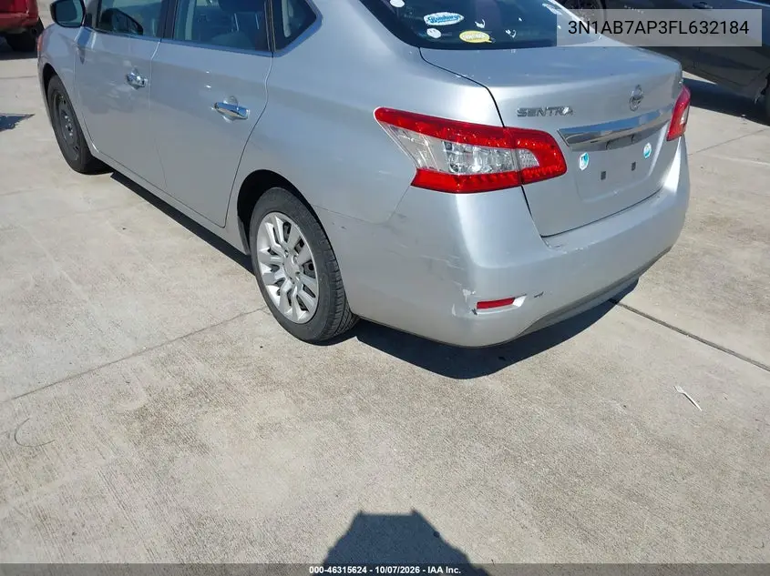 2015 NISSAN SENTRA VIN 3N1AB7AP3FL632184 — фото 3